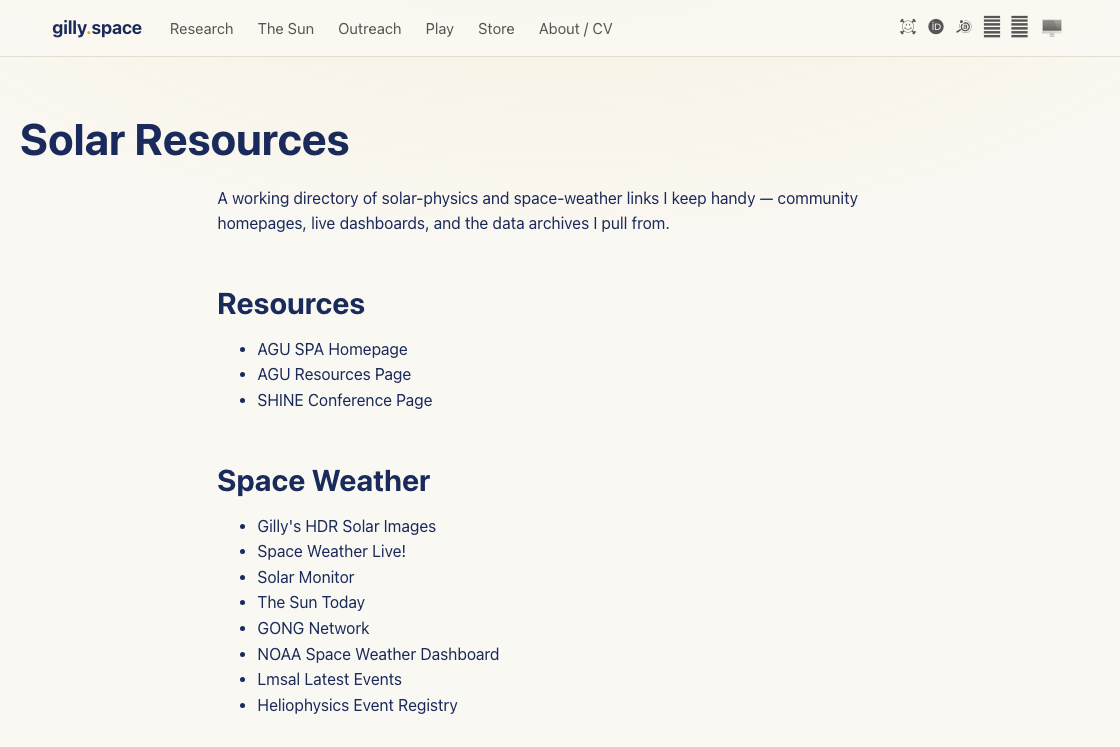 The solar resources directory